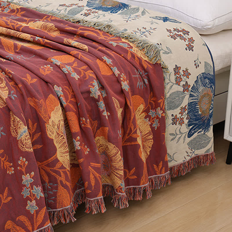 Lotus Pure Cotton Gauze Reversible Quilt