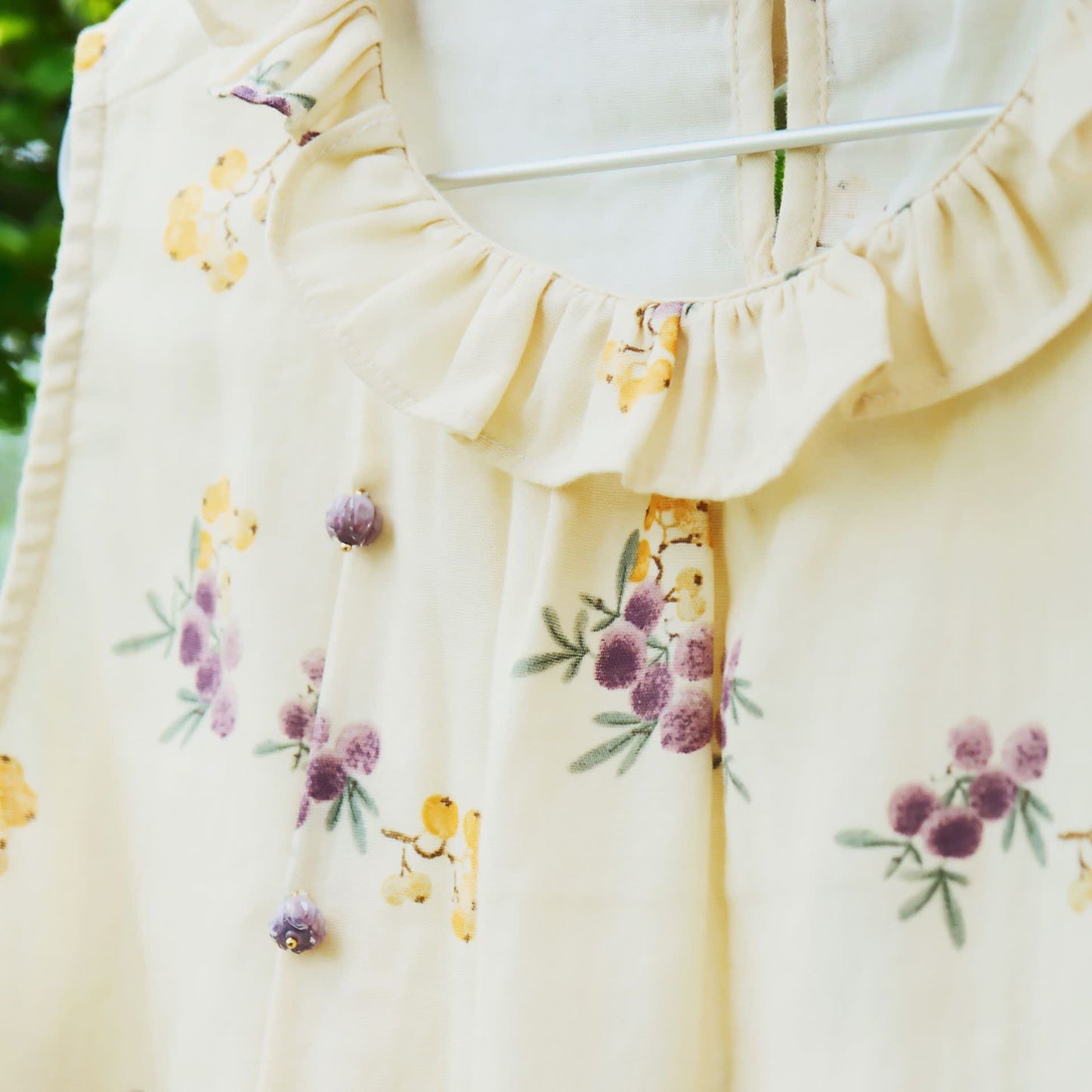 Loquat Print Cotton Sleeveless Loungewear Set - image 5