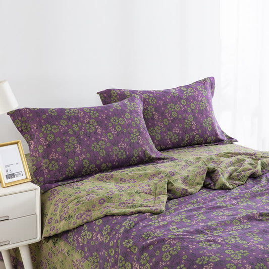 Plum Blossom Cotton Gauze Jacquard Quilt