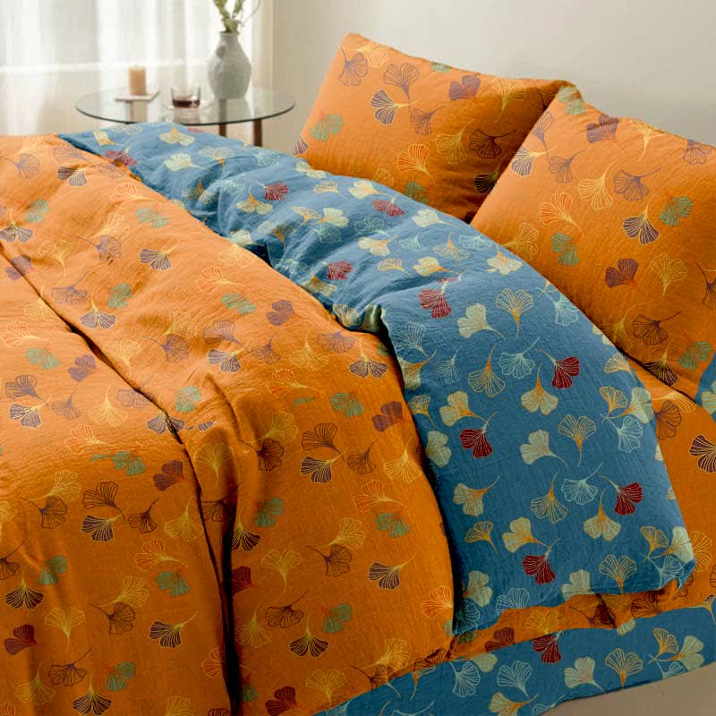 Ginkgo Biloba Cotton Bedding Set(4PCS)