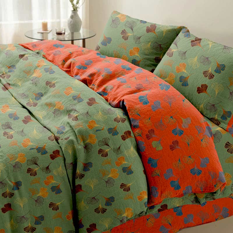 Ginkgo Biloba Cotton Bedding Set(4PCS)