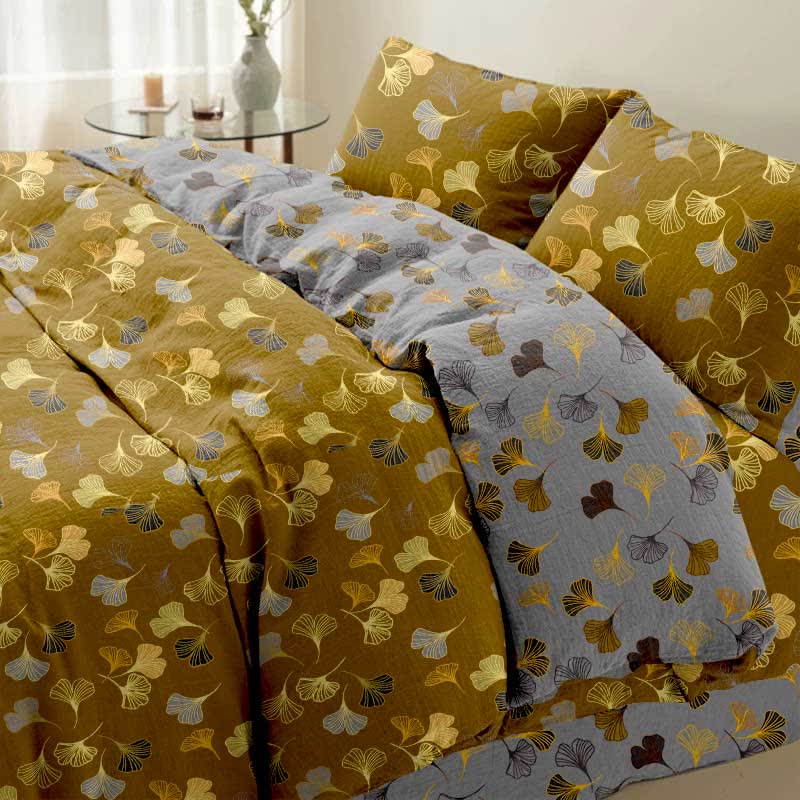 Ginkgo Biloba Cotton Bedding Set(4PCS)