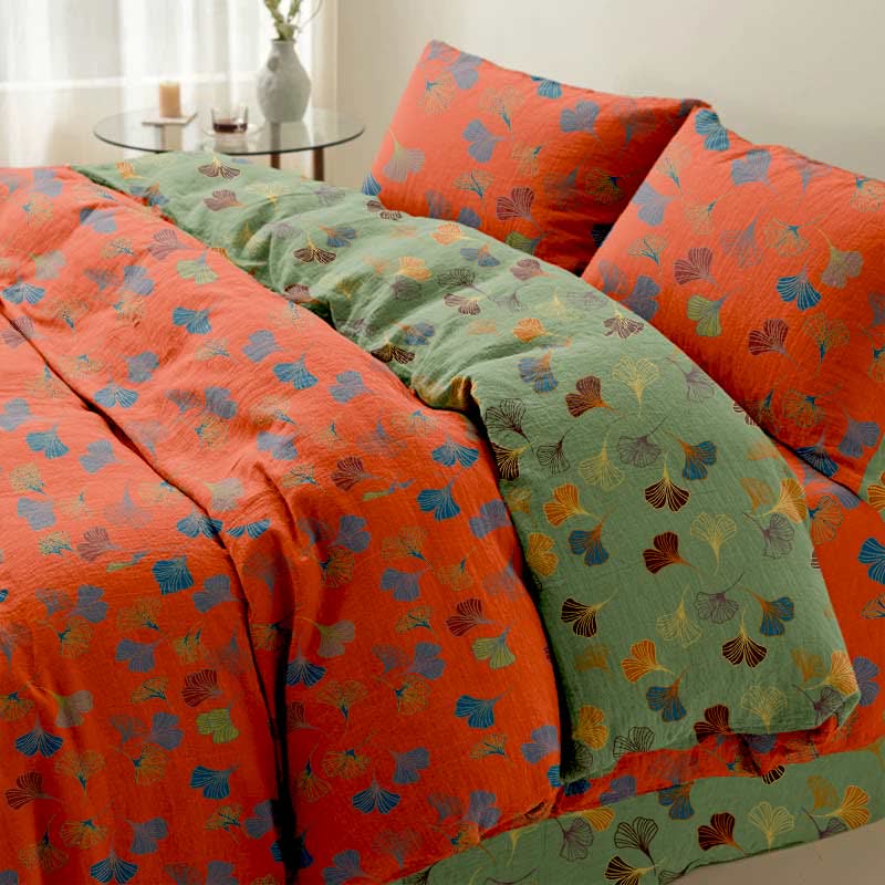 Ginkgo Biloba Cotton Bedding Set(4PCS)