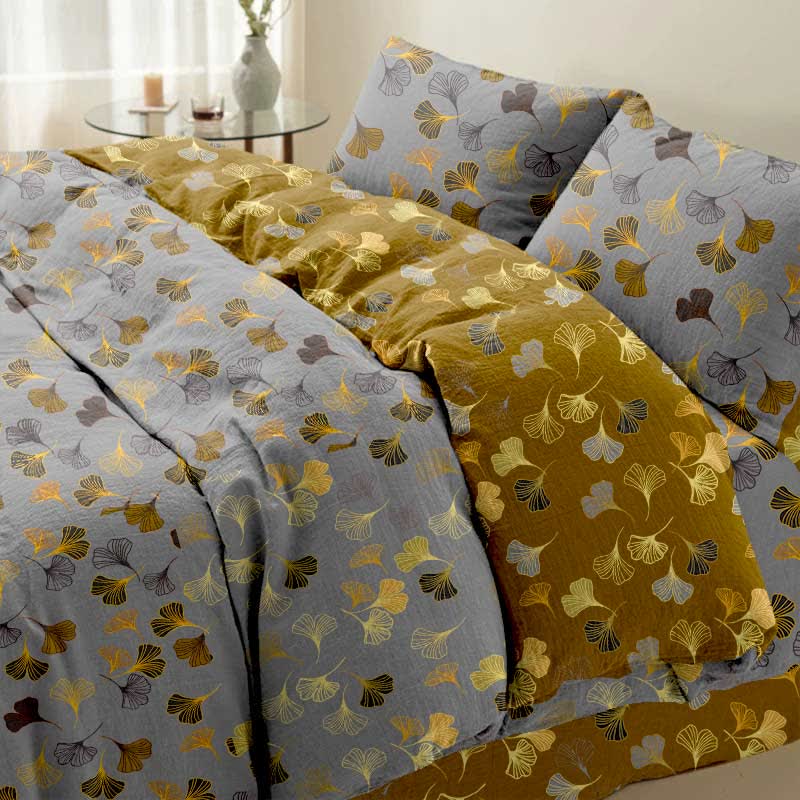 Ginkgo Biloba Cotton Bedding Set(4PCS)