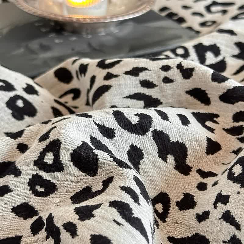 Leopard Print Natural Cotton Bedding Set(4PCS)