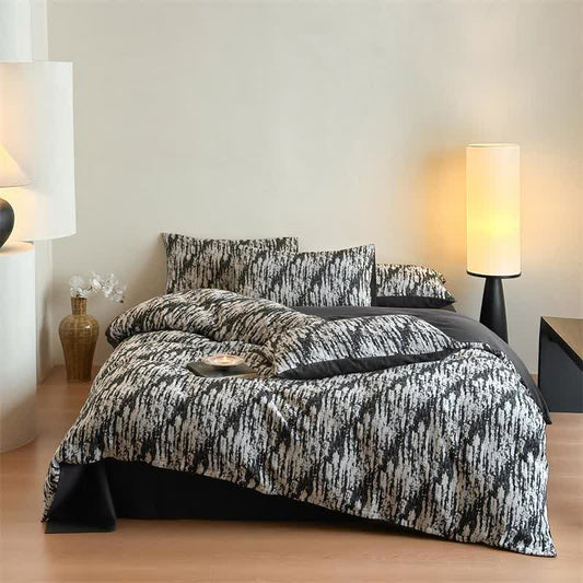 Ink Wash Natural Cotton Bedding Set(4PCS)