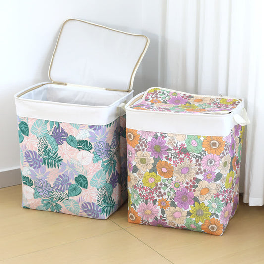 Floral Leaf Zipper Storage Bag - image 1