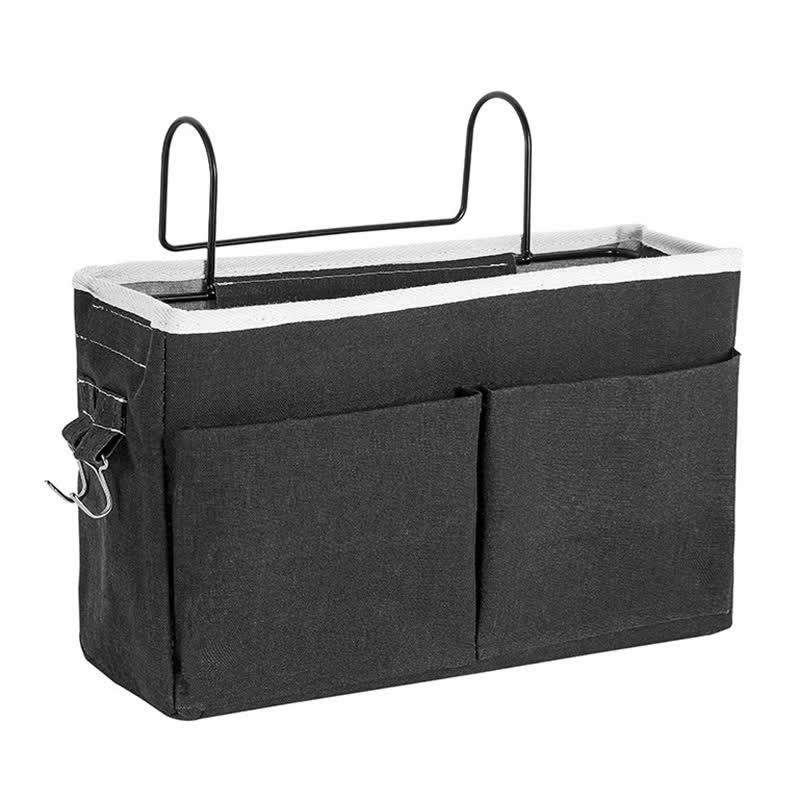 Dorm Bed Hanging Storage Bag - Black - 3PCS - 12"L x 4"W x 7"H - image 6