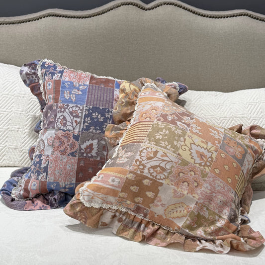 Vintage-Inspired Floral Accent Pillow - image 1