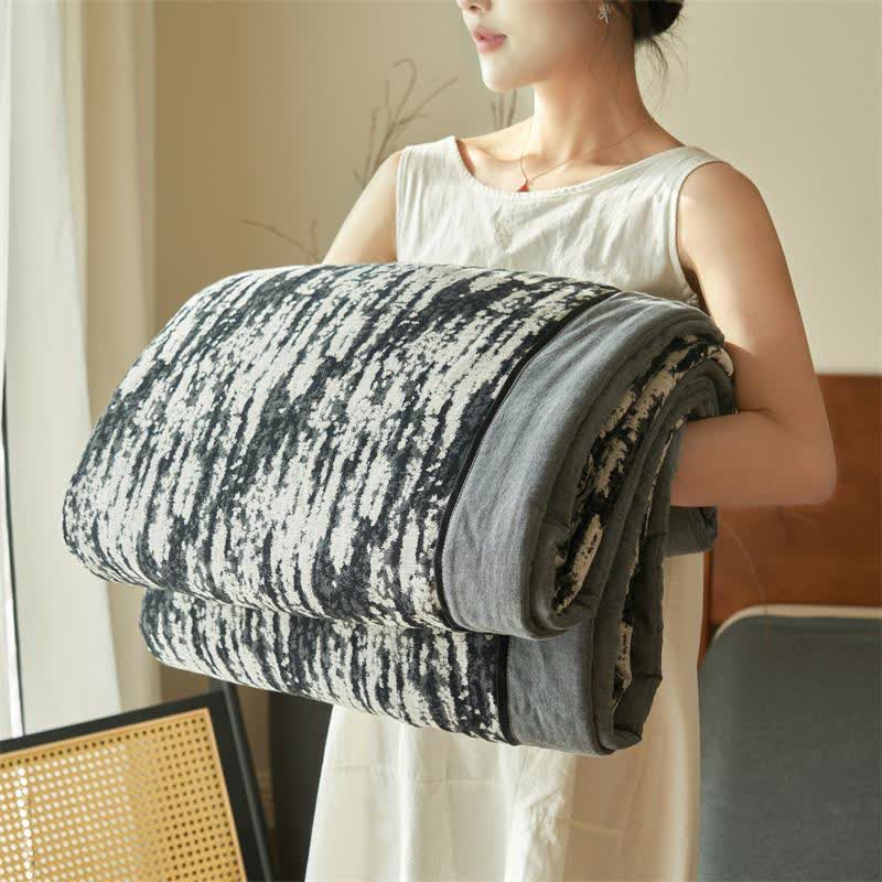 Ink Wash Natural Cotton Gauze Quilt - image 5