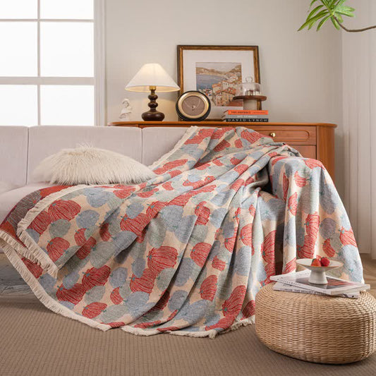 Vintage Jacquard Pumpkin Sofa Protector - image 2