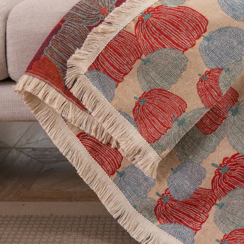 Vintage Jacquard Pumpkin Sofa Protector - image 8
