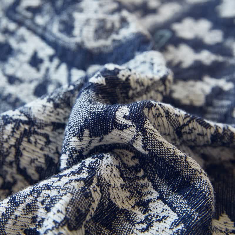 Retro Tribal Cotton Gauze Tassel Quilt - image 5