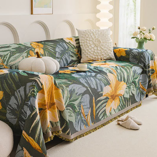 Leaf Lily Sofa Throw Blanket - image 2