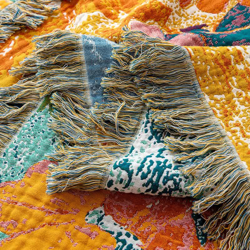 Peach Blossom Organic Cotton Gauze Quilt - image 5