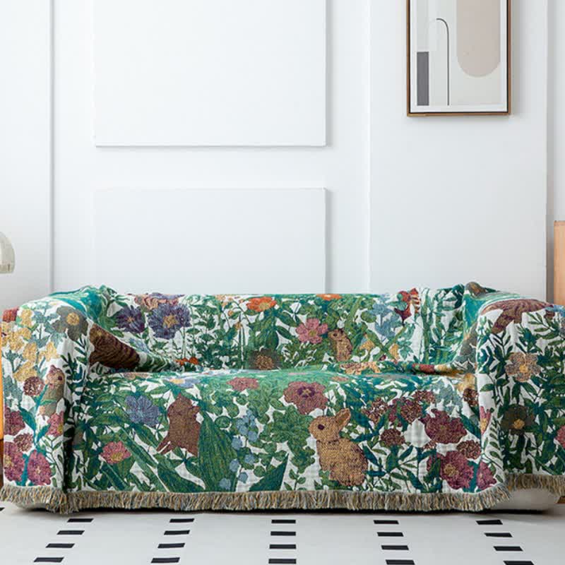 Forest Animal Organic Cotton Gauze Quilt - image 3