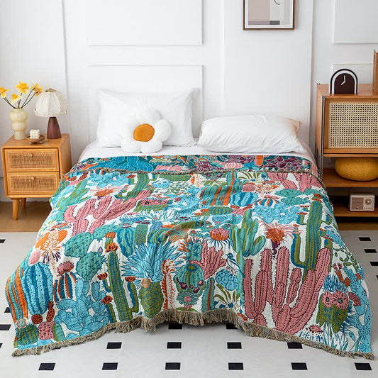 Cactus Organic Cotton Gauze Quilt - King - image 1