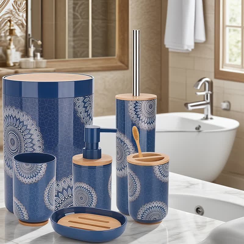 Mandala Boho Bathroom Accessory Set(6PCS) - image 2