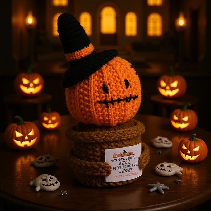 Halloween Crochet Potted Plant Ornament - image 5