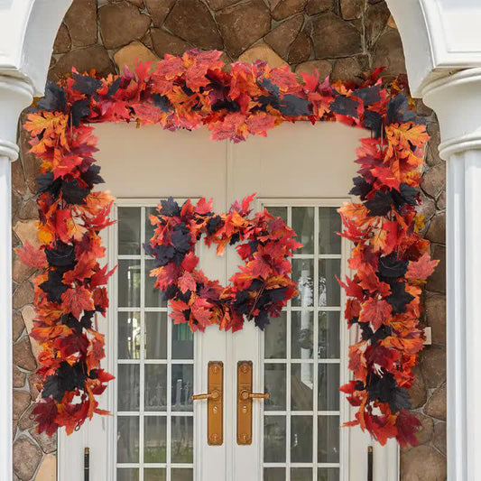 Halloween Artificial Maple Leaf Vine Garland - image 2