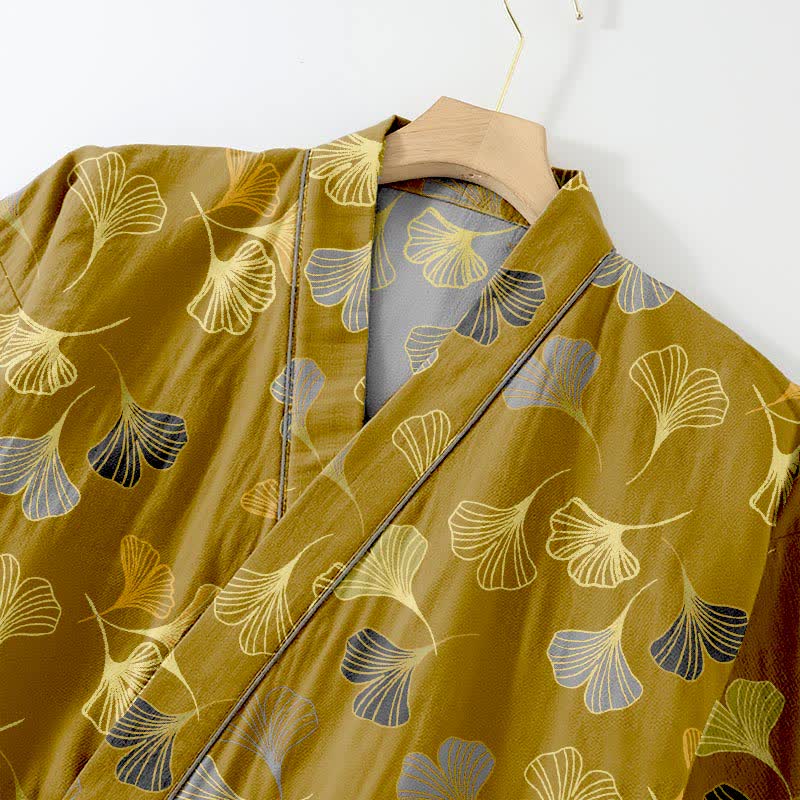 Ginkgo Cotton Gauze Kimono Loungewear Set - image 22