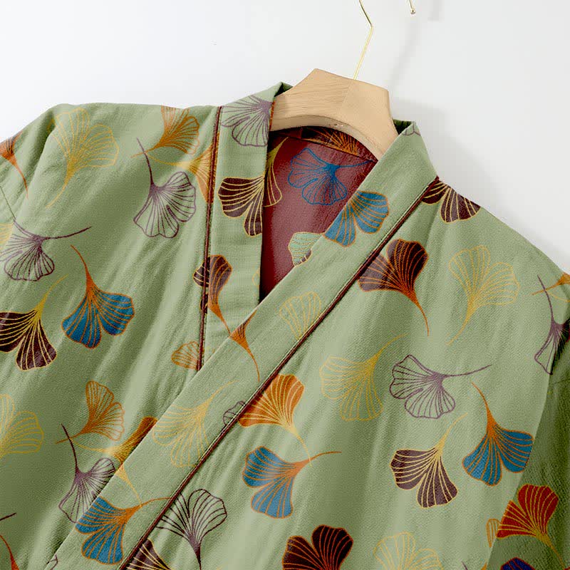 Ginkgo Cotton Gauze Kimono Loungewear Set - image 34