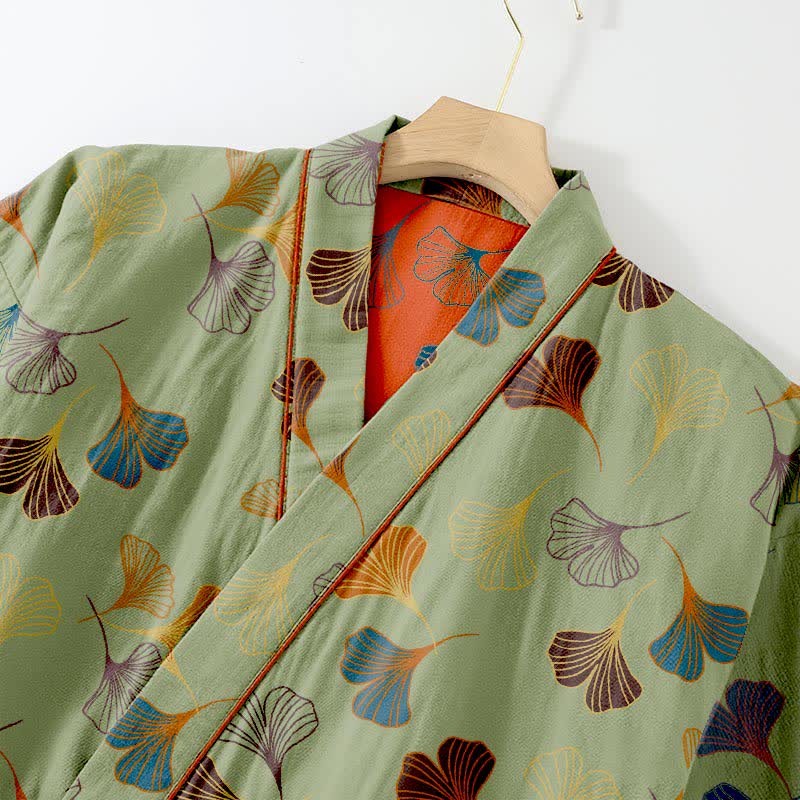 Ginkgo Cotton Gauze Kimono Loungewear Set - image 13