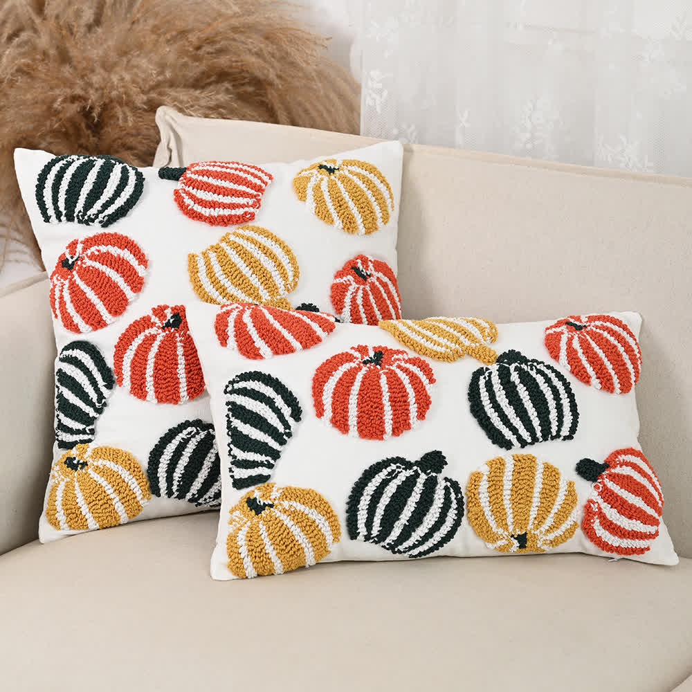 Halloween Tufted Decorative Throw Pillow - A - Pillowcase with Core - 18" x 18" - image 3