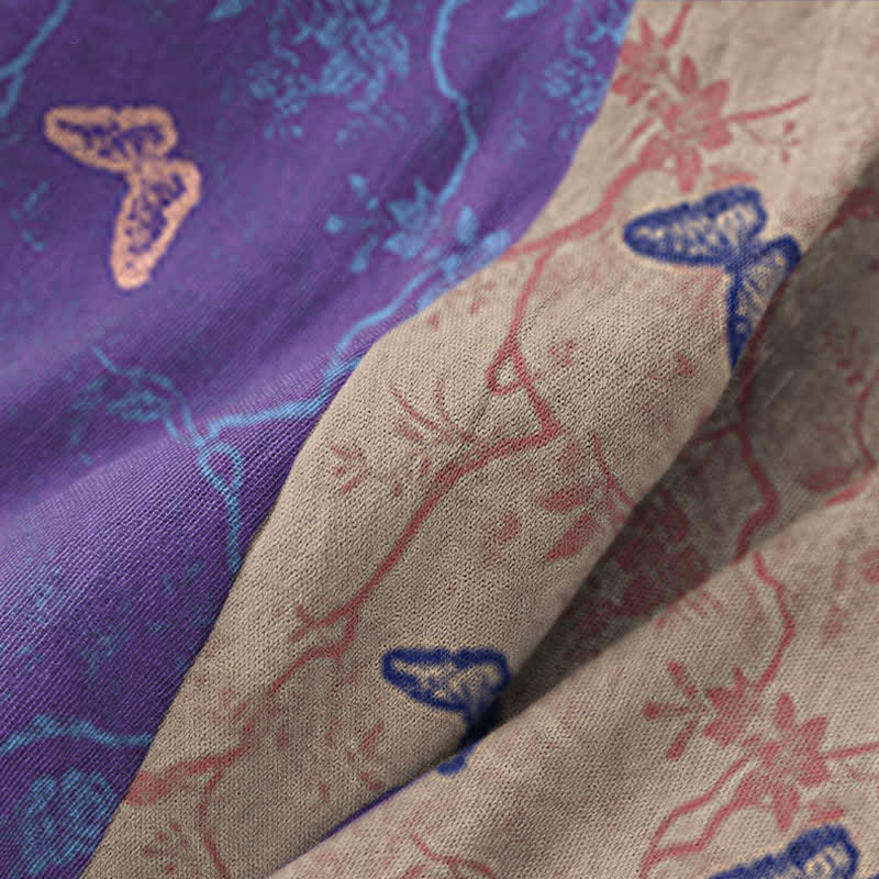 Butterfly Cotton Gauze Kimono Robe - image 5