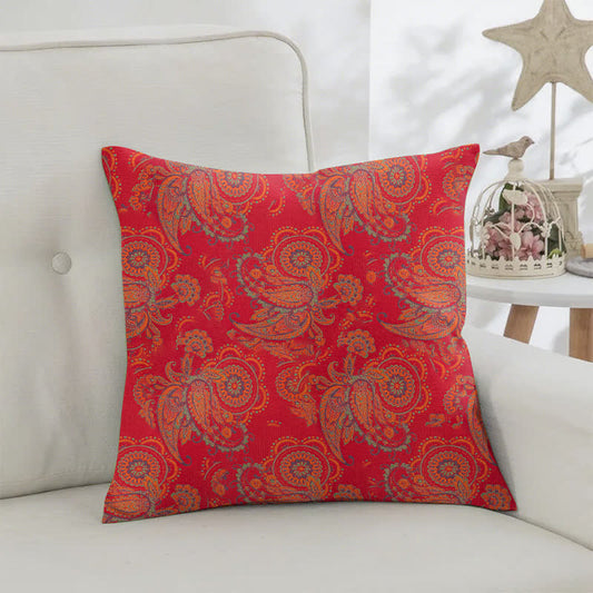 Paisley Print Cotton Jacquard Square Pillowcases(2PCS) - image 2