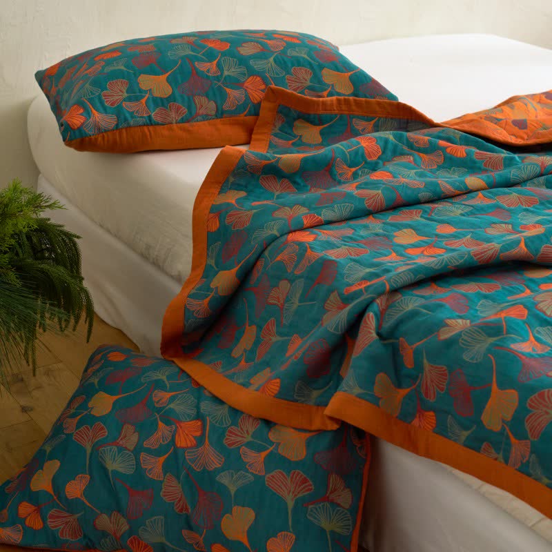 Ginkgo Biloba Organic Cotton Quilt - image 7