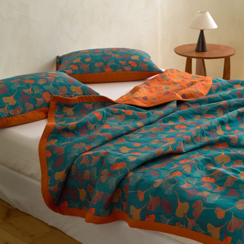 Ginkgo Biloba Organic Cotton Quilt - image 5