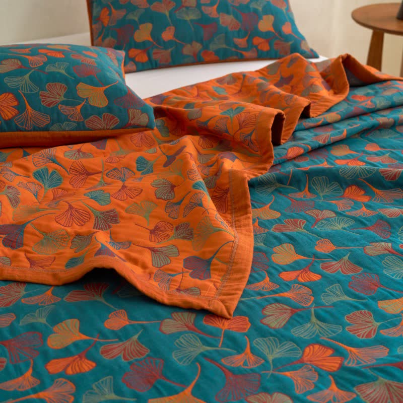 Ginkgo Biloba Organic Cotton Quilt - image 8