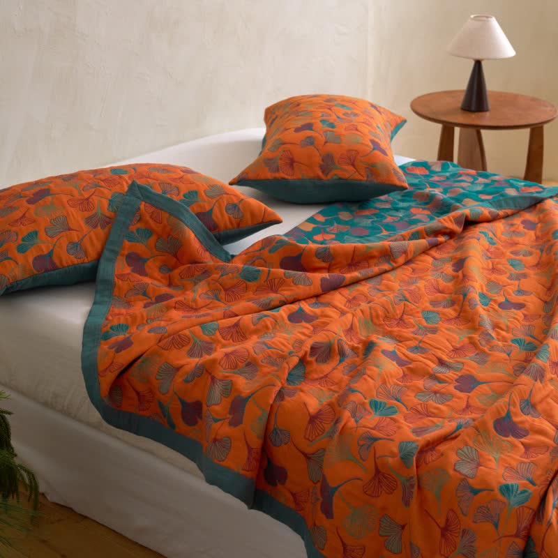 Ginkgo Biloba Organic Cotton Quilt - image 16