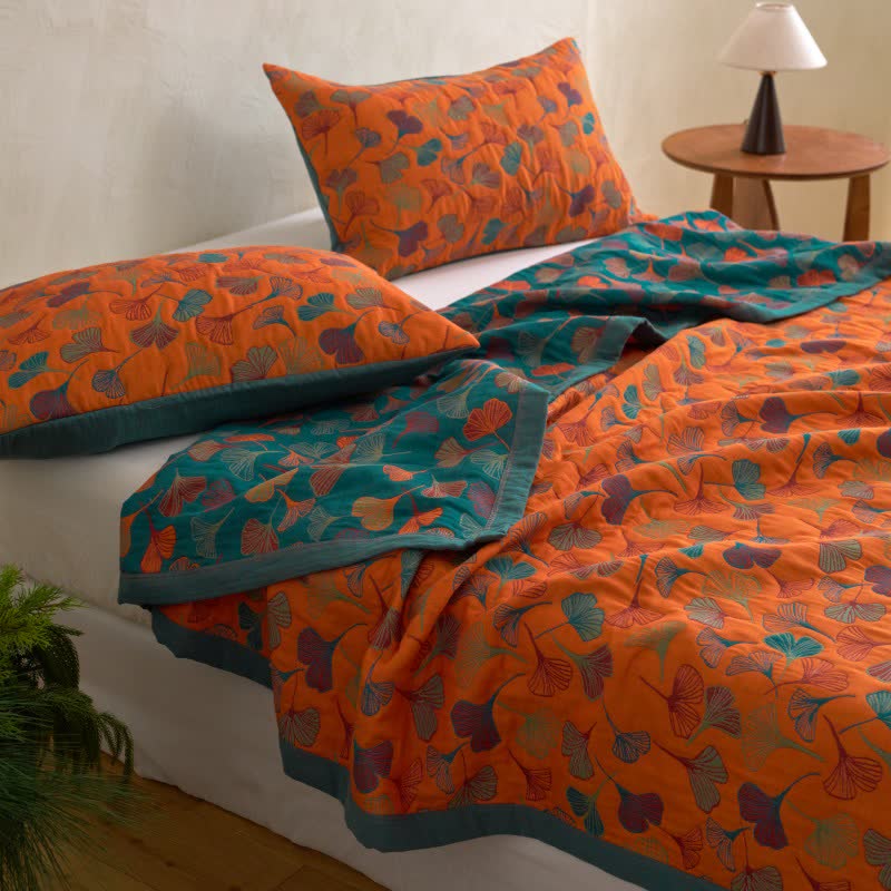 Ginkgo Biloba Organic Cotton Quilt - image 17