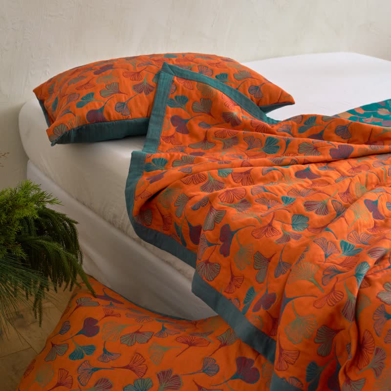 Ginkgo Biloba Organic Cotton Quilt - image 18