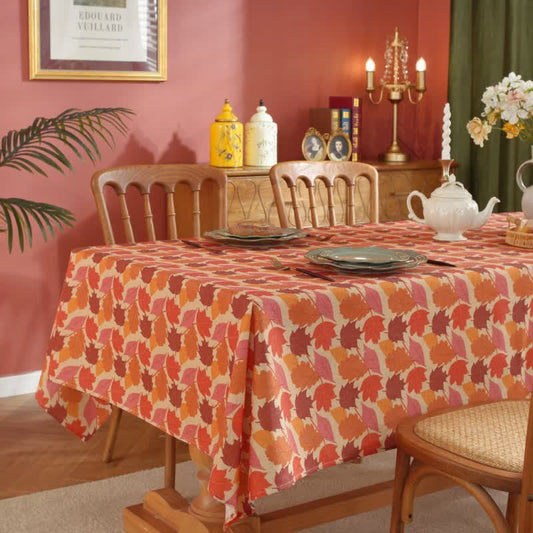 Autumn Harvest Maple Leaf Tablecloth - image 2