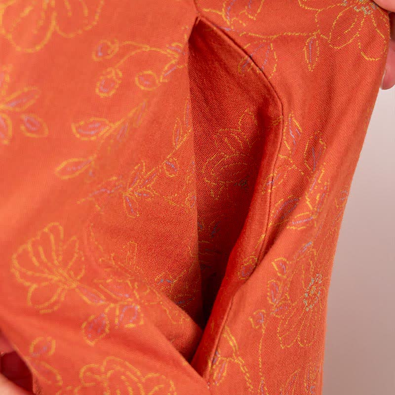 Vintage Peach Blossom Cotton Gauze Nightdress - image 8
