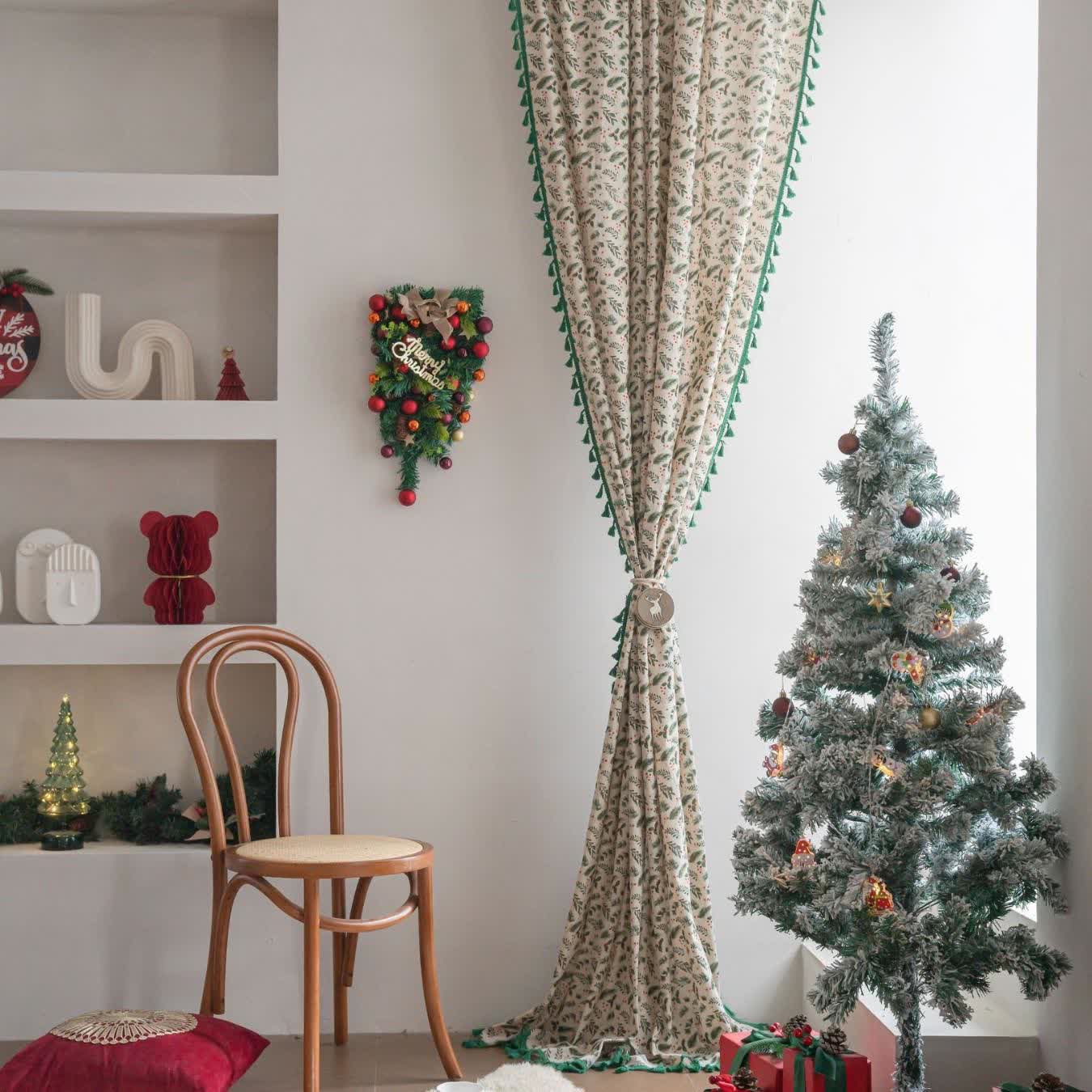 Pine Needle Berry Light Filtering Curtain - image 4