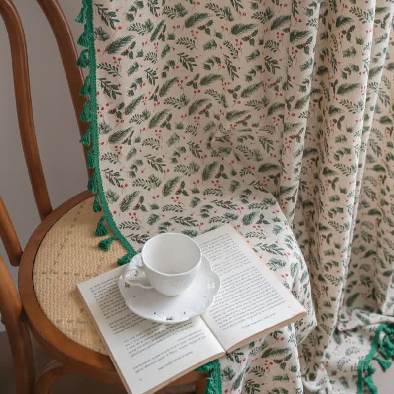 Pine Needle Berry Light Filtering Curtain - image 6