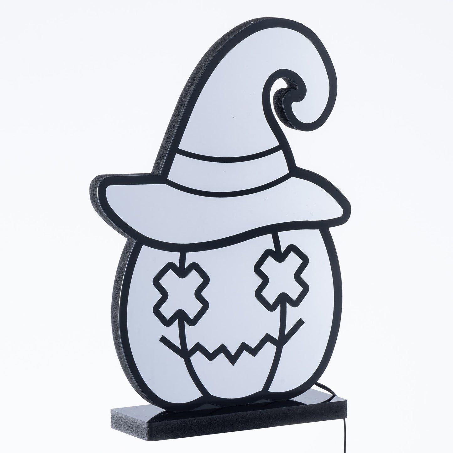 Halloween Infinity Lights Pumpkin with Hat - image 5
