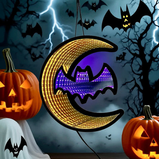 3D Bat Infinity Lights Hanging Decoration - image 2