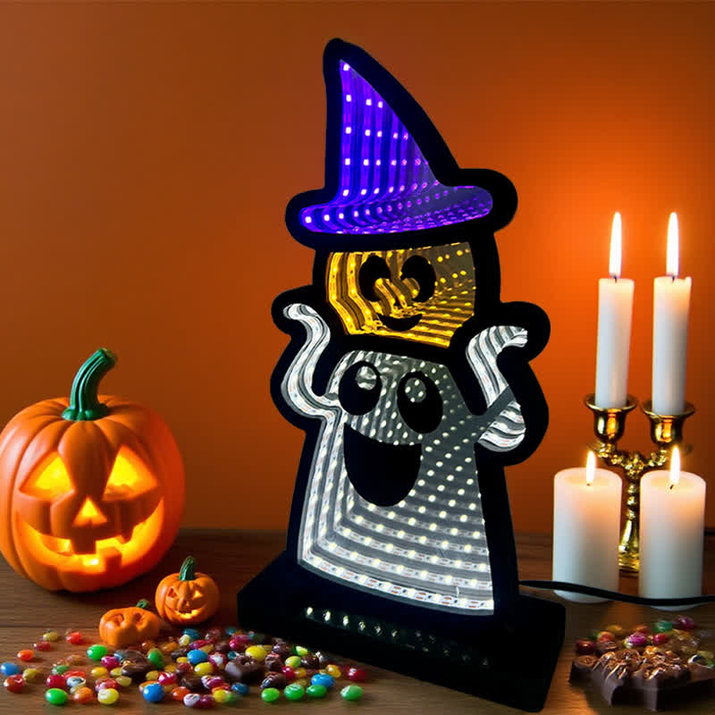 Halloween Funny Ghost Infinity Lights - image 5