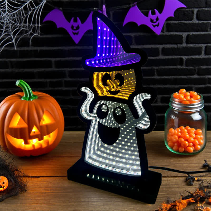 Halloween Funny Ghost Infinity Lights - image 6