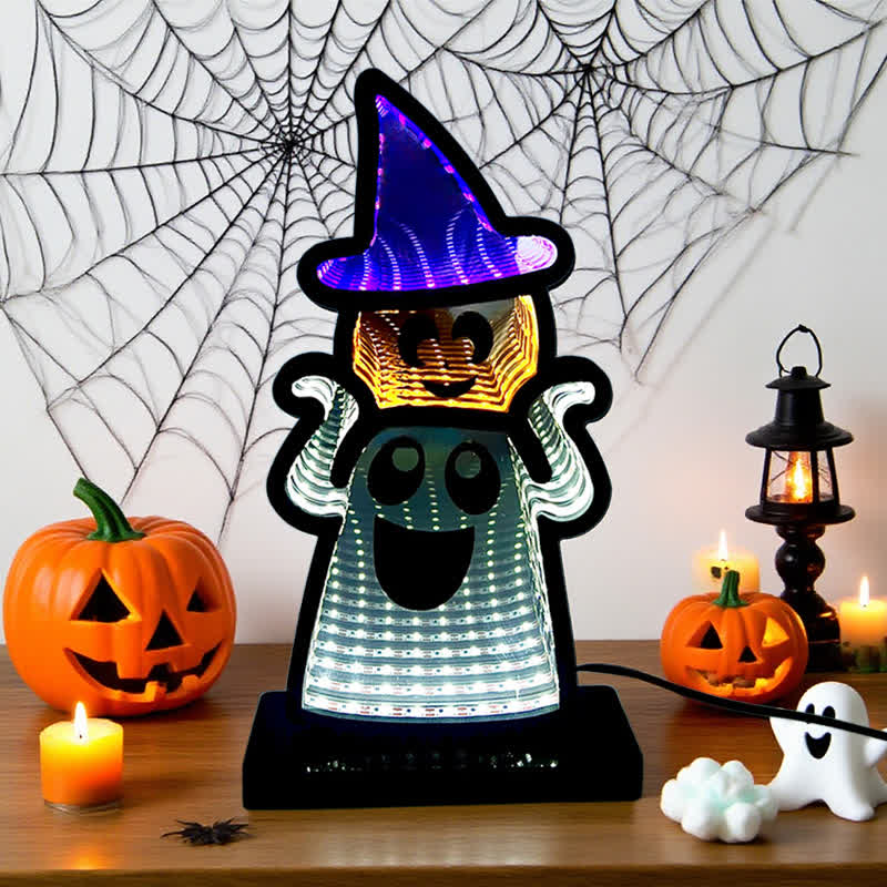 Halloween Funny Ghost Infinity Lights - image 7
