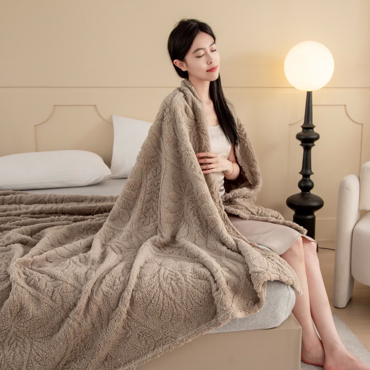 Vintage Floral Jacquard Throw Blanket - image 24