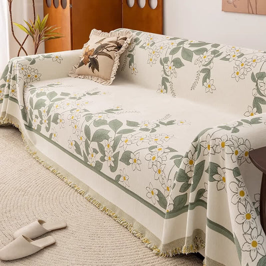 Rustic Lily Chenille Sofa Throw Blanket - image 2