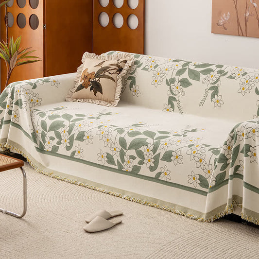 Rustic Lily Chenille Sofa Throw Blanket - 71" x 134" - image 1