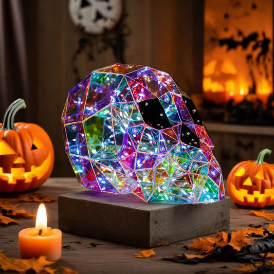 3D Skull Infinity Lights Halloween Decoration - image 2
