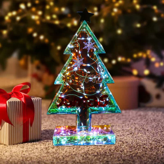 3D Christmas Tree Infinity Lights Decoration - image 1
